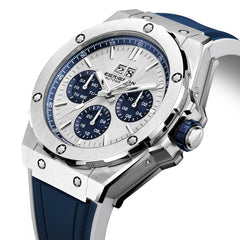 Man Mechanical Watches for Men Sport Analog Automatic Wristwatches with Silicone Strap Stainless Steel Waterproof Reloj