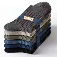 Men's Socks 5-Pair Set - Breathable and Soft, Suitable for All Seasons, Suitable for Casual Sports, Business Dress