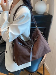 Premium Suede Large Capacity Tote Bag 2026 New Fashion Versatile Shoulder Bag Women Work Commute Handbag Trendy / Hot Sale 