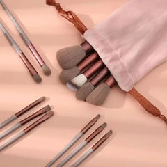 13 PCS Makeup Brushes Set Professional Eye Shadow Foundation Women Cosmetic Brush Eyeshadow Blush Beauty Soft Make Up Tools Bag