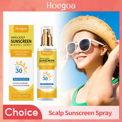 Scalp Hair Sunscreen Spray For Dyed Highlighted Hair UV Protection Prevent Hair Fading Dryness Lightweight Scalp Sunscreen Care