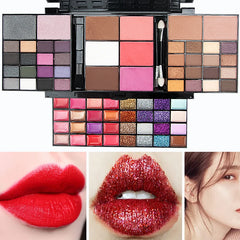 74/78 Colors Eyeshadow Palette Velvet matte and shimmer Long Lasting Easy Makeup Brown Eyeshadow Palette, Pink Eyeshadow Palette
