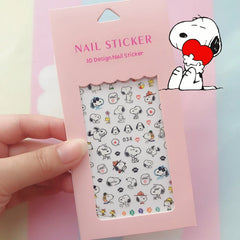 Snoopy Nail Stickers Self-adhesive Students Diy Stickers Anime Childlike Sticker Charms Manicure Decor Girl Nail Manicure Decal
