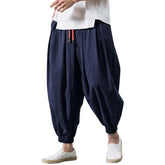 Harem Pants Men Chinese Style Casual Loose Sweatpants Japanese Kimono Sweatpants Jogger Pants Streetwear Trousers Male Pant