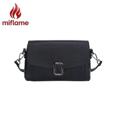 Premium leather handbag by miflame, chic minimalist leather crossbody bag for stylish work commutes.