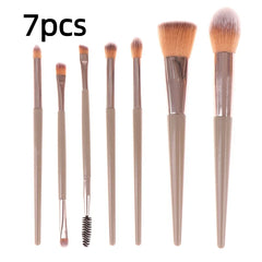 Makeup Brushes Face Eyes Make Up 7Pcs Brush Eyelash Eyeshadow Eyebrow Eyeliner Foundation Powder Blush Highlight Lips Brush