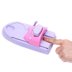 Nail Art Diy Printer Printing Manicure Machine With 6 Metal Pattern Plates Nail Polish Painting Machine Set DIY Nail Art Tool