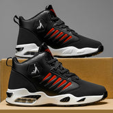 Men's Basketball Shoes - Comfortable Athletic Casual Shoes with Cushioned Rubber Soles, Lace-Up Design Suitable for Gym, Basketball, Jogging - All-Season Performance Shoes, Lightweight for Everyday Wear, Wear-Resistant and Du