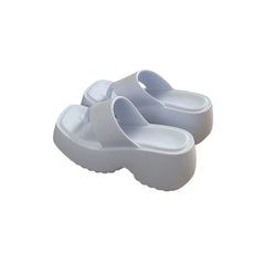 Women’s Platform Beach Slippers Stylish Square Toe