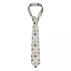 Mens Tie Slim Skinny Cute Cartoon Cats Necktie Fashion Necktie Free Style Men Tie Party Wedding