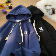 Hip-hop Men's Printed Hoodies Loose Comfortable Hooded Sweatshirt Winter New Men Women Leisure Hoodies