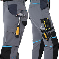 Men Cargo Work Pants High Stretch Outdoor Breathable Comfort Hiking Pants Knee Pads Fit Tactical Combat Army Cargo Work Trousers