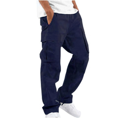 Men's Cargo Joggers 2025 New Baggy Casual Pants - Stylish Loose Fit Sport Trousers with Drawstring Cuff for Daily Wear