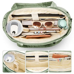 Lightweight Puffy Tote Bag for Women Compartments