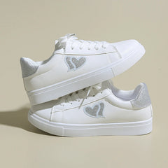 Shoes Female 2025 Brand PU Women's Vulcanize Shoes Hot Sale Women Sneakers Low Heel Lace Up Outdoor Walking Ladies Casual Shoes