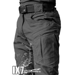 Men City Pants Cargo Trousers Multi-pocket Waterproof Wear-resistant Casual Training Overalls Fat Cargo Quick Dry Pants