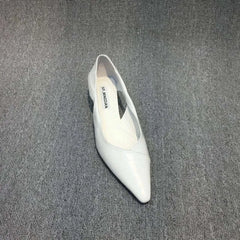 comfortable summer moccasins for women in elegant white with pointed toe design.