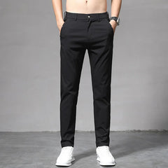 Casual Pants Men's Summer Thin Slim-fit Straight Pants Men's Casual Trousers Men