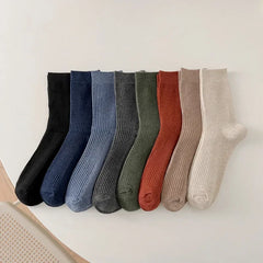 Mens Casual Cotton Socks Breathable Long Business Socks