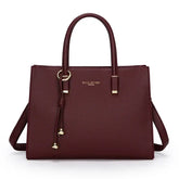 Womens Leather Tote Messenger Bag Large Capacity Style