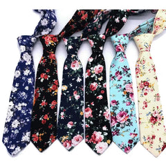 Cotton Men Ties Fashion Print Casual Business Printed Tie Men's Tie Cotton Ties