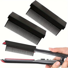 Hair Slit Comb Clip On Hair Flat Iron Comb Lightweight Professional Straight Hair Comb Styling Hair Care Tool Salon Styling Comb