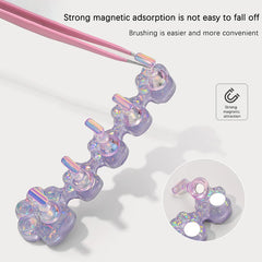 Nail Art Beginner Practice Base Cat Claw Nail Stand For Press On Nails Aurora Resin Showing Shelves Nail Display Manicure Tools