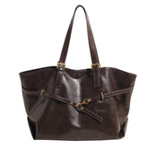 Retro PU Leather Tote Bag Y2K Fashion Shoulder Style