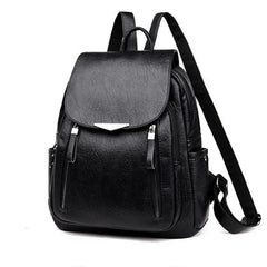 Women's Backpack Travel Large PU Leather Handbag Schoolbag