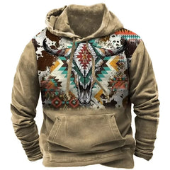 Men Hoodies Western 3d Print Cowboy Women Hooded Sweatshirts Men Oversized Pullovers Vintage Streetwear Clothing Kid Hoodie