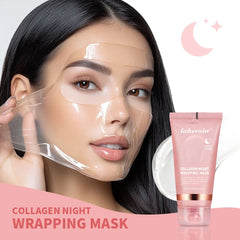 Collagen Facial Mask And Brush Set Rejuvenates Moisturizes Brightens Skin For Glowing Elasticity Korean Face Care Treatment