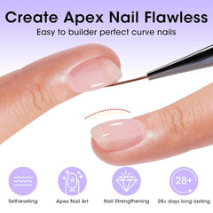 GELLEN Builder Nail Gel 18ml Clear Extension Hard Gel Soak Off Long Lasting UV Cured Nails Strengthener Care Salon Quality Art