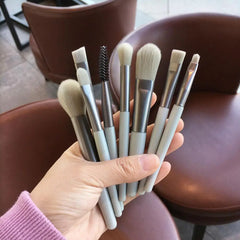 Makeup Brushes 8 Pieces Mini Makeup Brush Set, Makeup Brushes Foundation Blend Blush Concealer Eye Shadow Blend Eye Liner Makeup