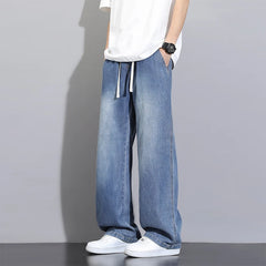 Men's Summer Thin Wide-leg Straight-leg Pants American Style Classic Man Pants Male Clothes Sex Products Y2k Retro Jeans Sport