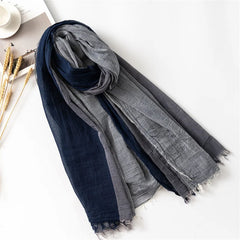 Designer Patchwork Men Scarf Cotton Linen Autumn Winter Men's Scarves Warm Neckerchief Pashmina Casual Male Bufandas Shawls