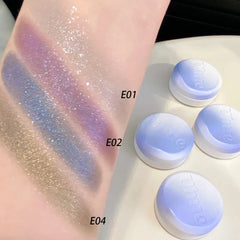 Uhue Single Eyeshadow E Series,Powder Eyeshadow,Dimensional Shine,Ultra-Fine Powder,Long-Lasting Wear,Creative Makeup,Sparkle
