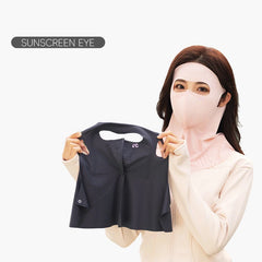 Sun Protection Full Face Mask For Women Driving Cycling Breathable Cool Neck Warmer Facekini Golfing Shopping UV Blocking Scarf