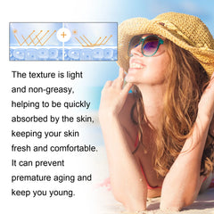 Quick Absorption SPF100 Hydrating Sunscreen Lotion Refreshing Sunscreen UV Protection Waterproof Moisturizing Concealer Heat Sun