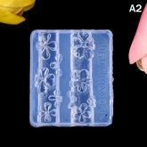 Nail Mold Silicone Nail Art Decorations DIY Flower Tulip Design Nail Art Template Stereoscopic Manicure Tools