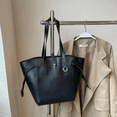 Luxury Leather Tote Handbag Large Capacity Briefcase
