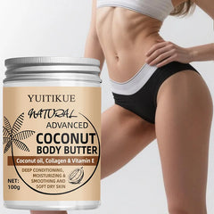 100g Coconut Body Cream - Suitable for everyone, firms and moisturizes the skin, locks in moisture, leaves the skin soft, refine