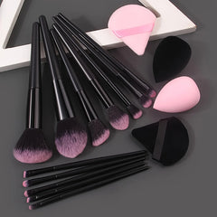 12Pcs Soft Makeup Brushes Set for Cosmetic Beauty Foundation Blush Powder Eyeshadow Concealer Blending Make Up Brush