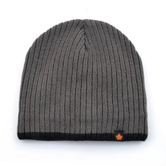 Men's Skullies Beanies Knitted Wool Hats Men Winter Knitting Thick Beanie Hat Double Layer Solid Color Velvet Warm Bonnet Cap