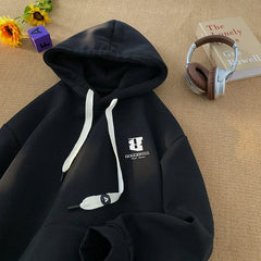Hip-hop Men's Printed Hoodies Loose Comfortable Hooded Sweatshirt Winter New Men Women Leisure Hoodies