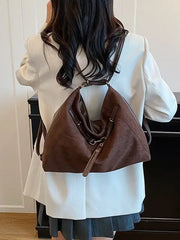 Premium Suede Tote Bag Large Capacity Work Handbag