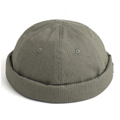 Men Women Dome Melon Skullies Beanie Cap Fashion Vintage Brimless Landlord Hat Streetwear Hip Hop Docker Caps Unisex Skullcaps