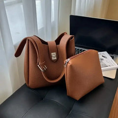 Luxury Leather Tote Bag for Women Large Capacity Style