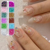 Nail Art Decorations Crystal Glass Broken Stones Rhinestones For Nail Irregular Gravel Mix Color DIY Crafts Gems Manicure Charms