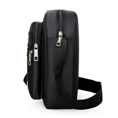 Men's Shoulder Bag Business Leisure Large Capacity Portable Handbag Multi Layer Waterproof Summer Male's Crossbody Bags