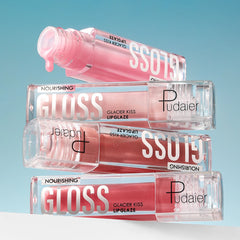 Long-lasting moisturizing lip gloss, waterproof and sweat-proof lip lipstick, easy to color, gentle and refreshing.